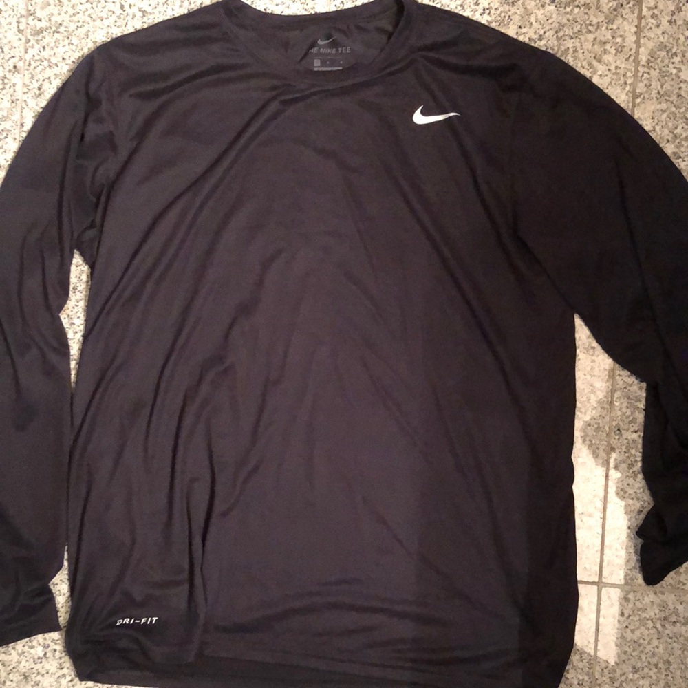 Black Nike Dri fit long sleeve tee